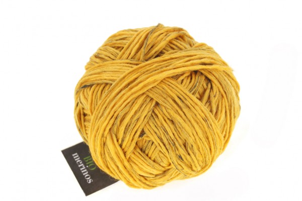 Bio Merinos GOTS certified 0500 Amber 95% virgin wool 5% Linen