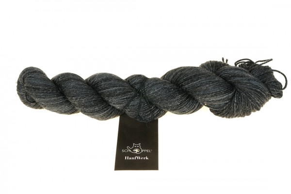 HanfWerk 2379_ Silky Black 90% Virgin Wool (Merino fine)10%Hemp