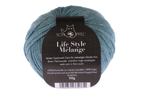 Life Style Mélange 5171M smaragd 100% Virgin Wool(Merino fine)