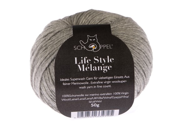 Life Style Mélange 9250M light grey mottled 100% Virgin Wool(Merino fine)